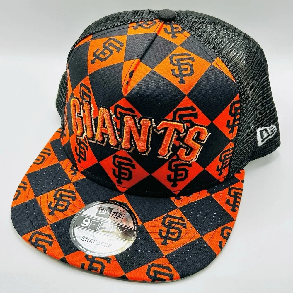 San Francisco Giants New Era Checkers A-Frame 9FIFTY Hat Cap Snapback Adjustable